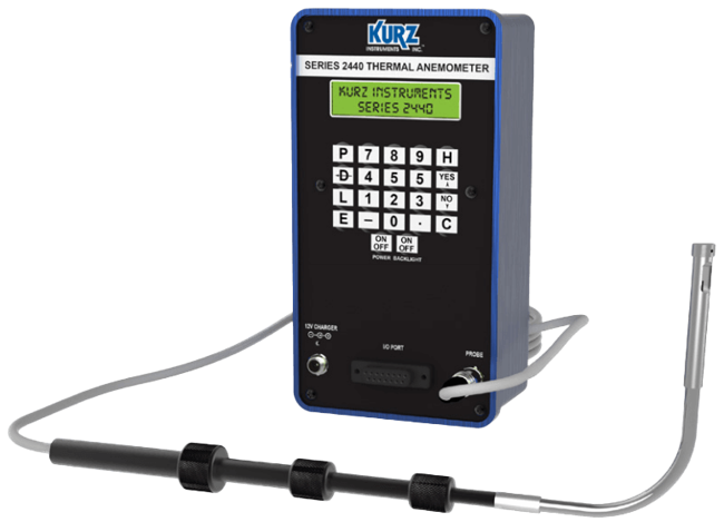 KURZ HVac Portable Flow Meter, 2442